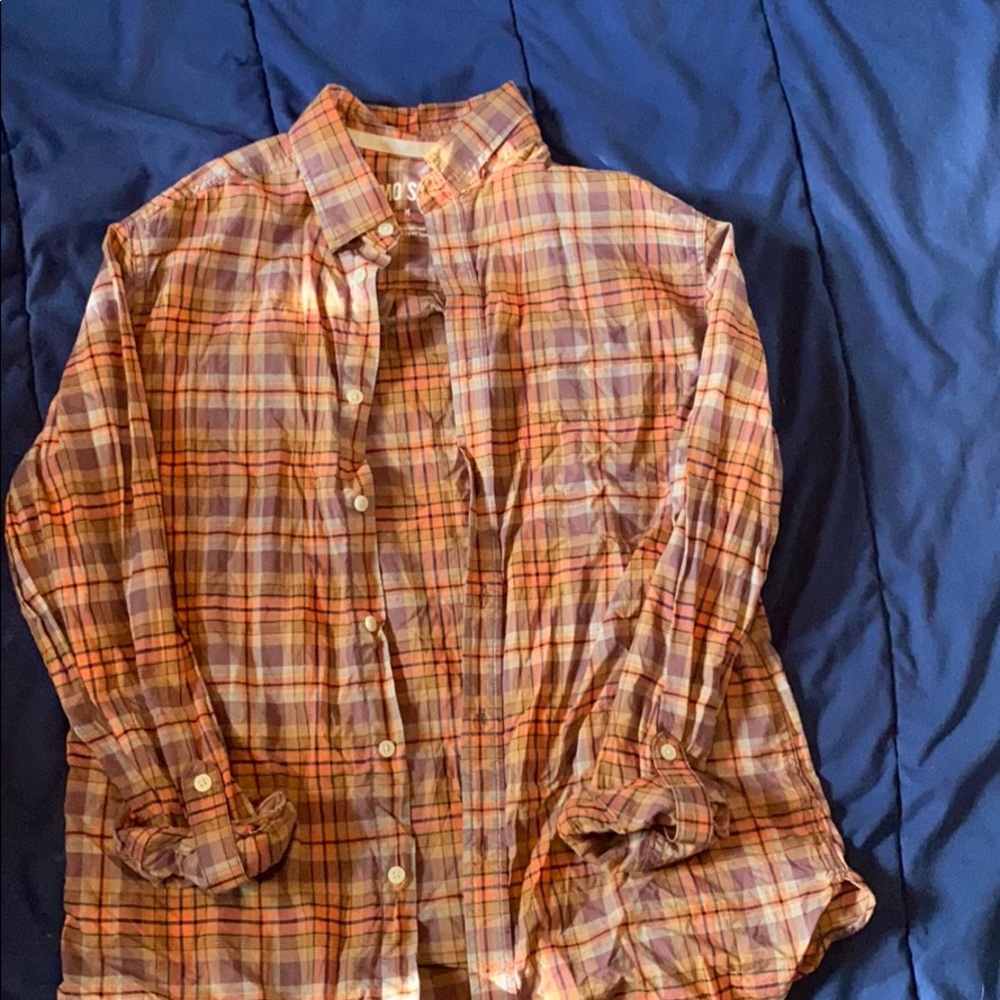 Mossimo Supply Co Plaid Button Shirt M Long Sleeve